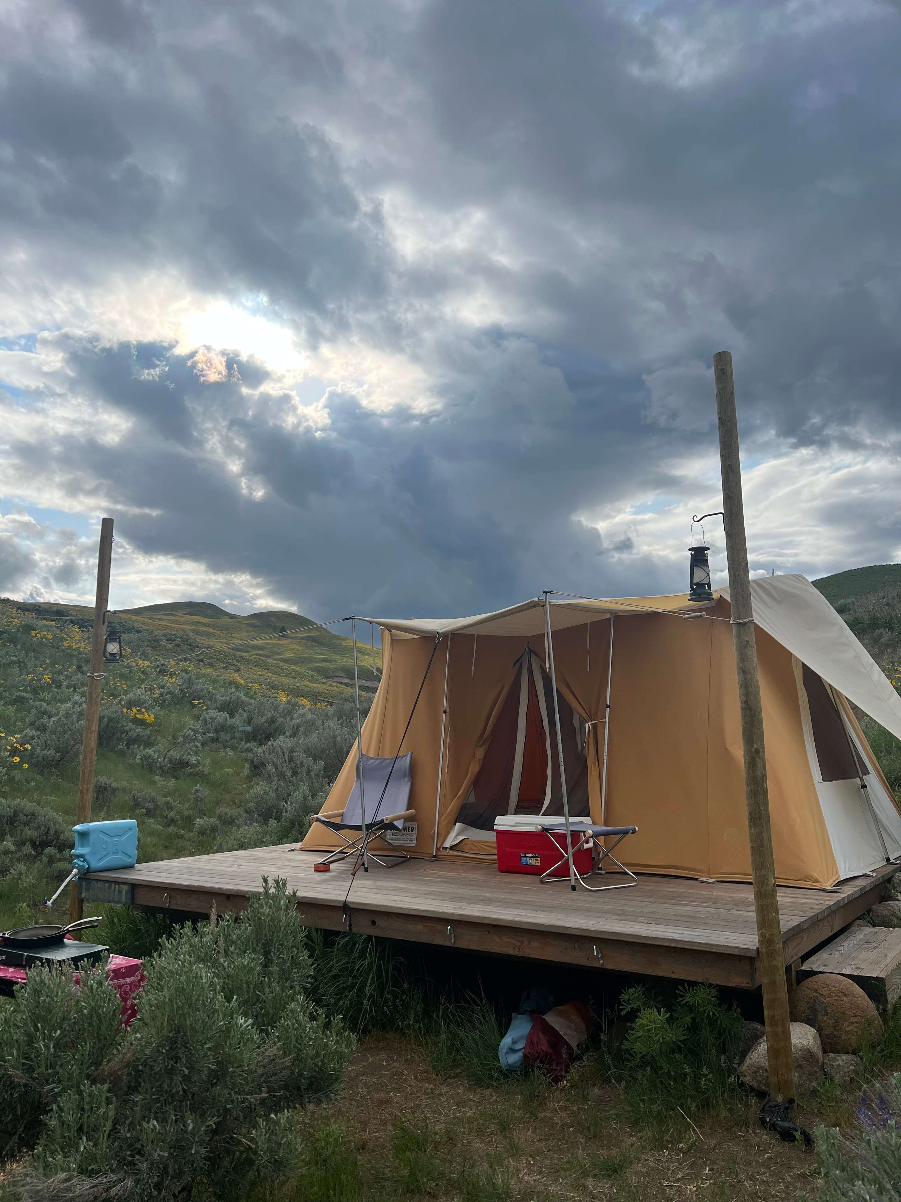 Secluded Hillside Camp