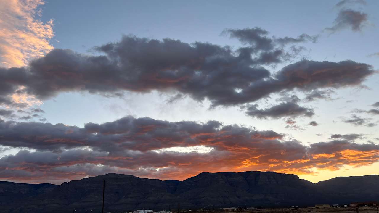 Sunrise over the Lincoln National Forest 
